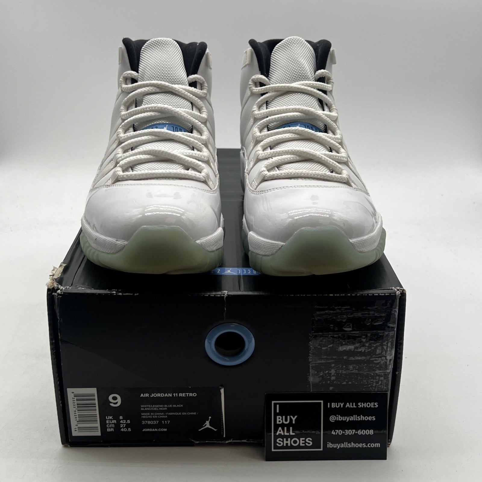 Size 9 - Air Jordan 11 Retro High Legend Blue (378037-117)
