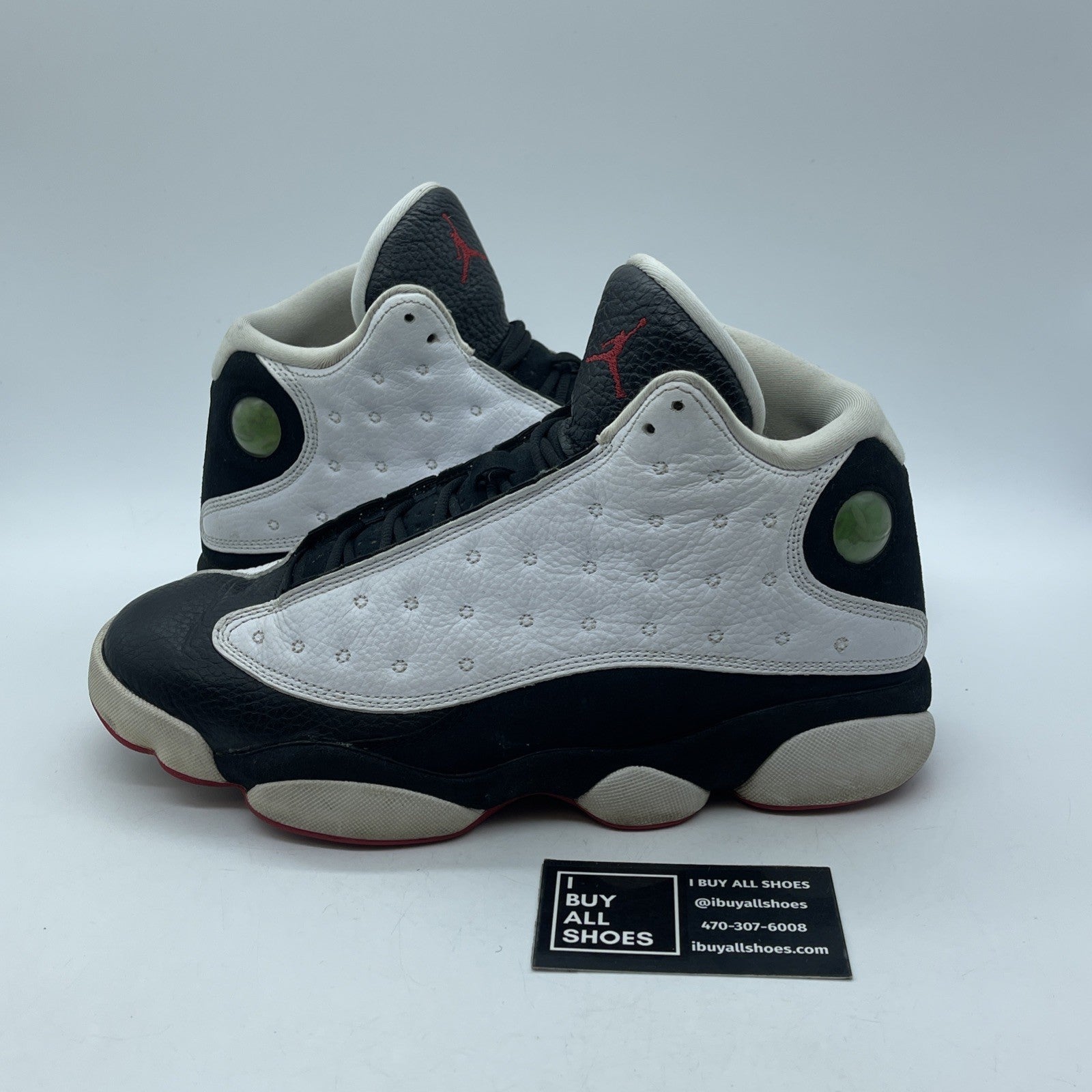 Size 9.5 - Jordan 13 Retro He Got Game 2018 White Black Suede (414571-104)