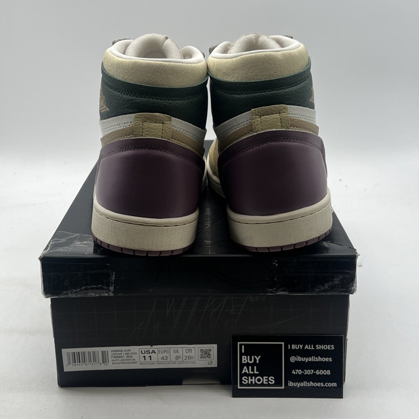 Size 11 - Air Jordan 1 Method of Make High Galactic Jade W (FB9891-300)