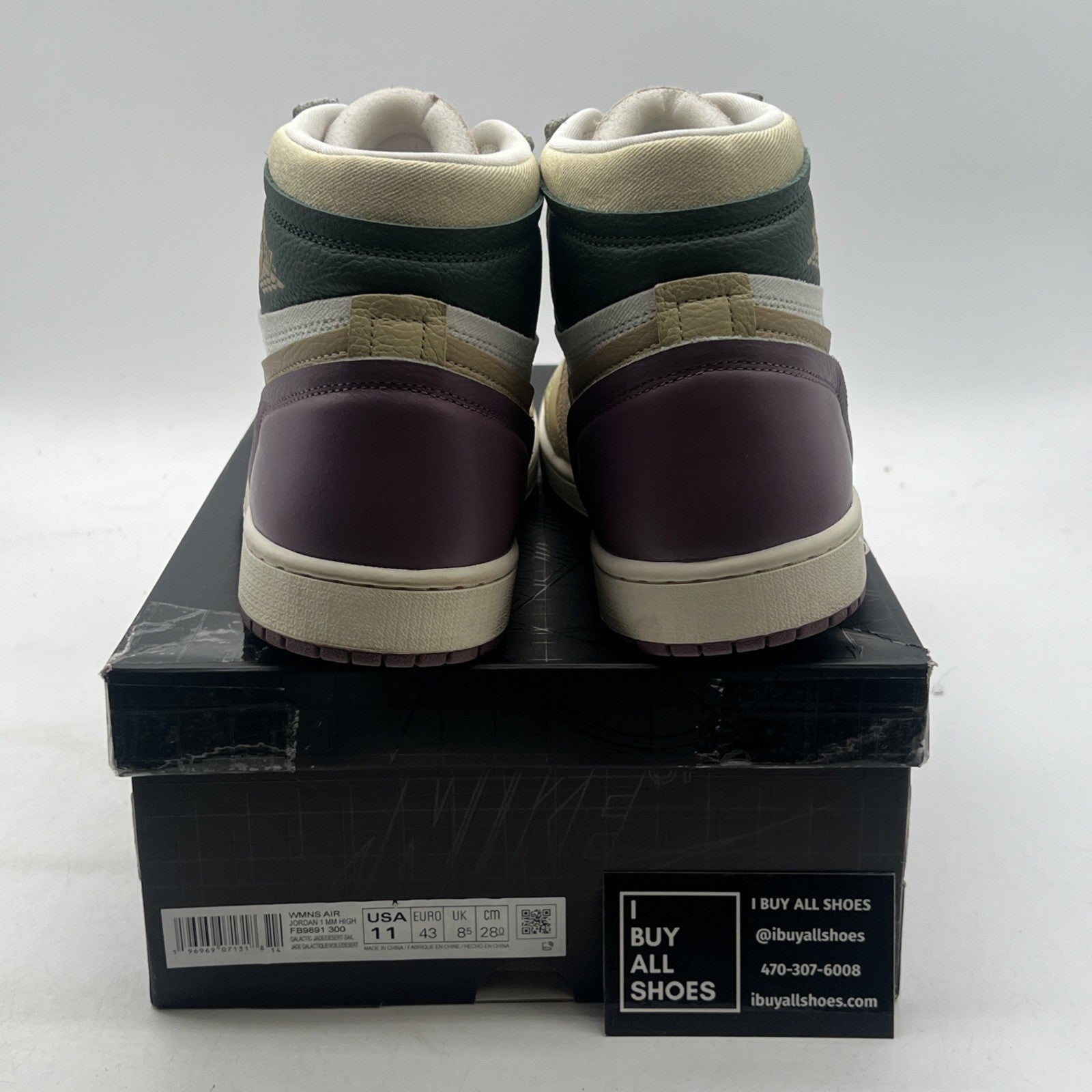 Size 11 - Air Jordan 1 Method of Make High Galactic Jade W (FB9891-300)