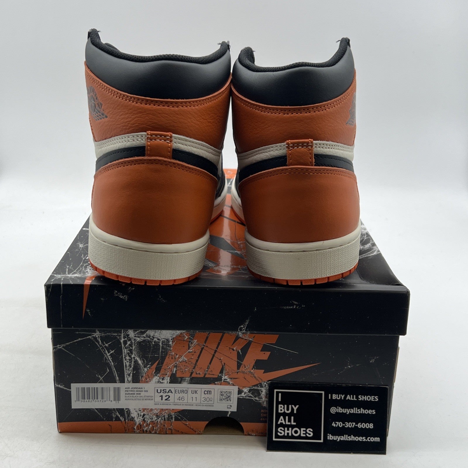 Size 12 - Air Jordan 1 Retro OG 2025 High Shattered Backboard (DZ5485-008)