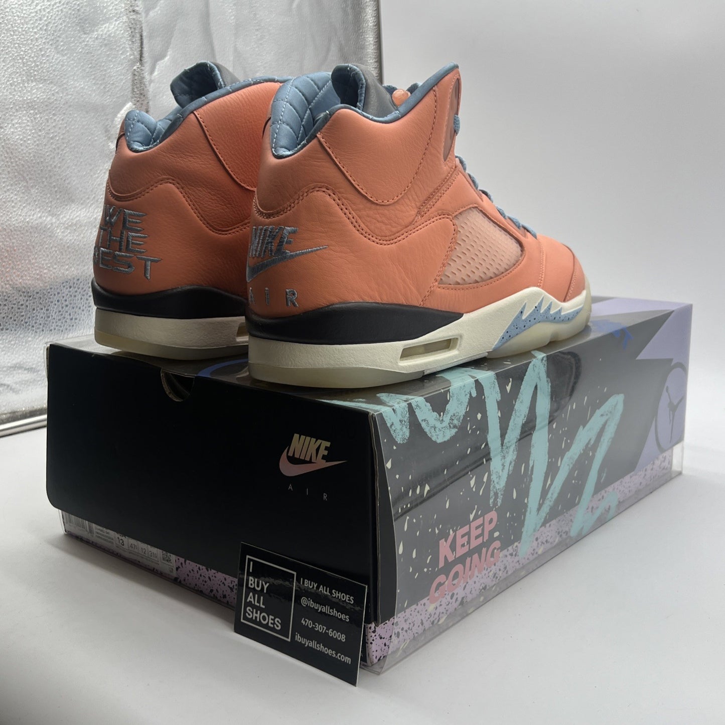 Size 13 - Jordan 5 Retro x DJ Khaled Mid We The Best -Crimson Bliss (DV4982-641)
