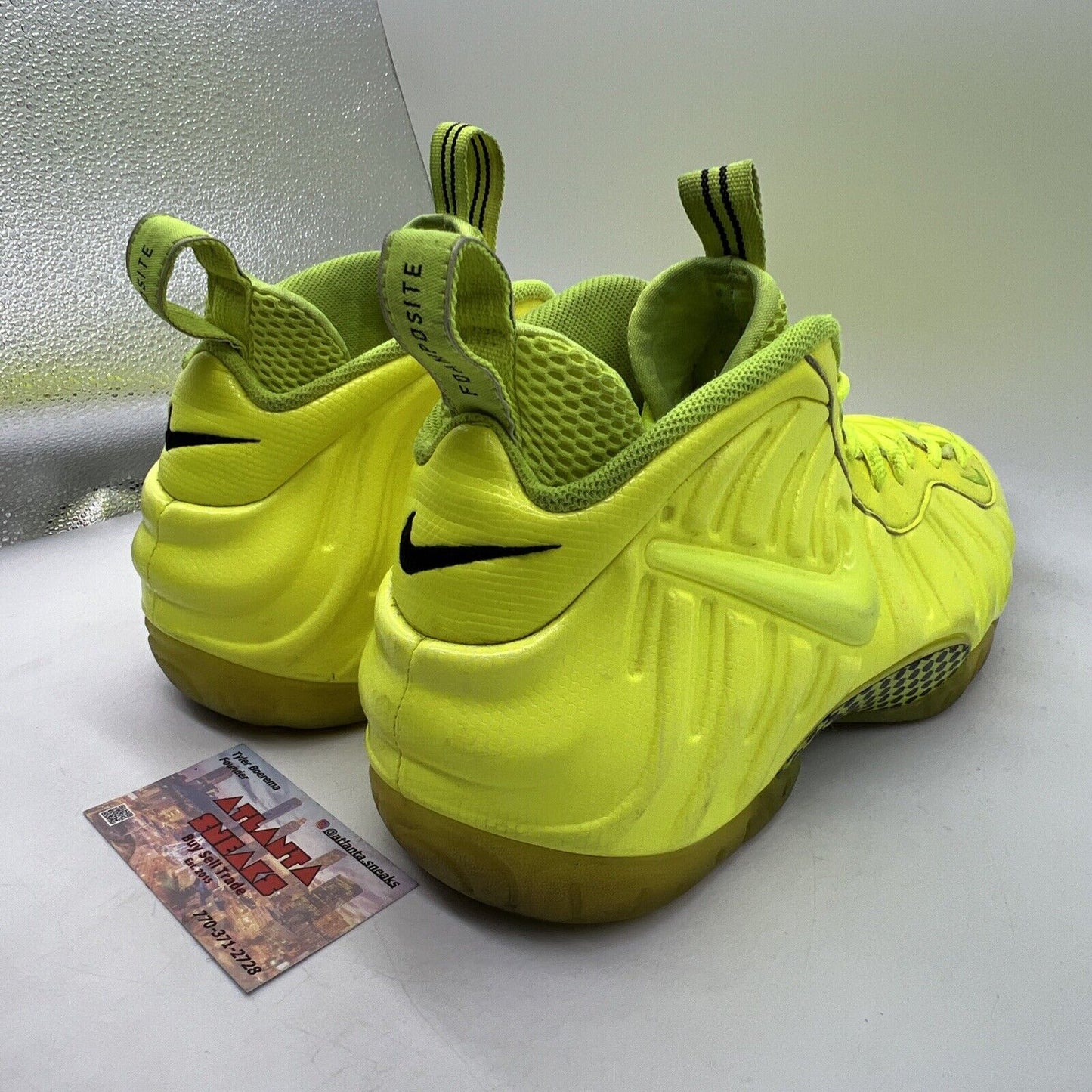 Size 13 - Nike Air Foamposite Pro Volt 2014 Black (624041-700 14)