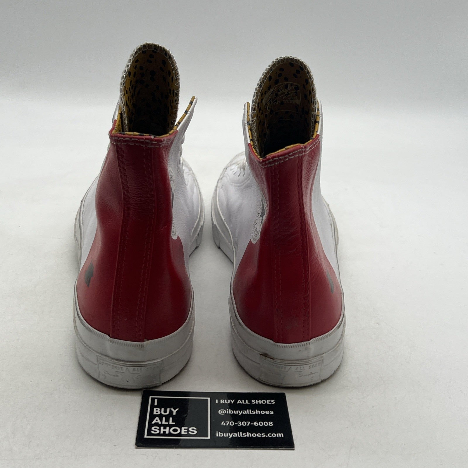 Size 12 - Converse Undefeated x Chuck 70 High White Red (148632C)