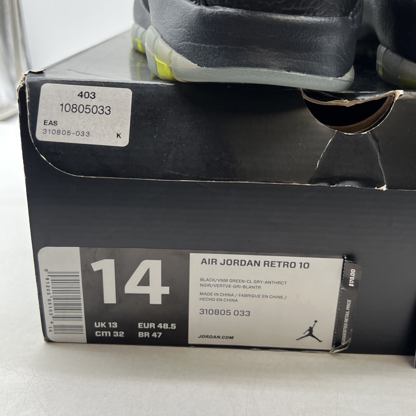 Size 14 - Air Jordan 10 Retro Venom (310805-033)