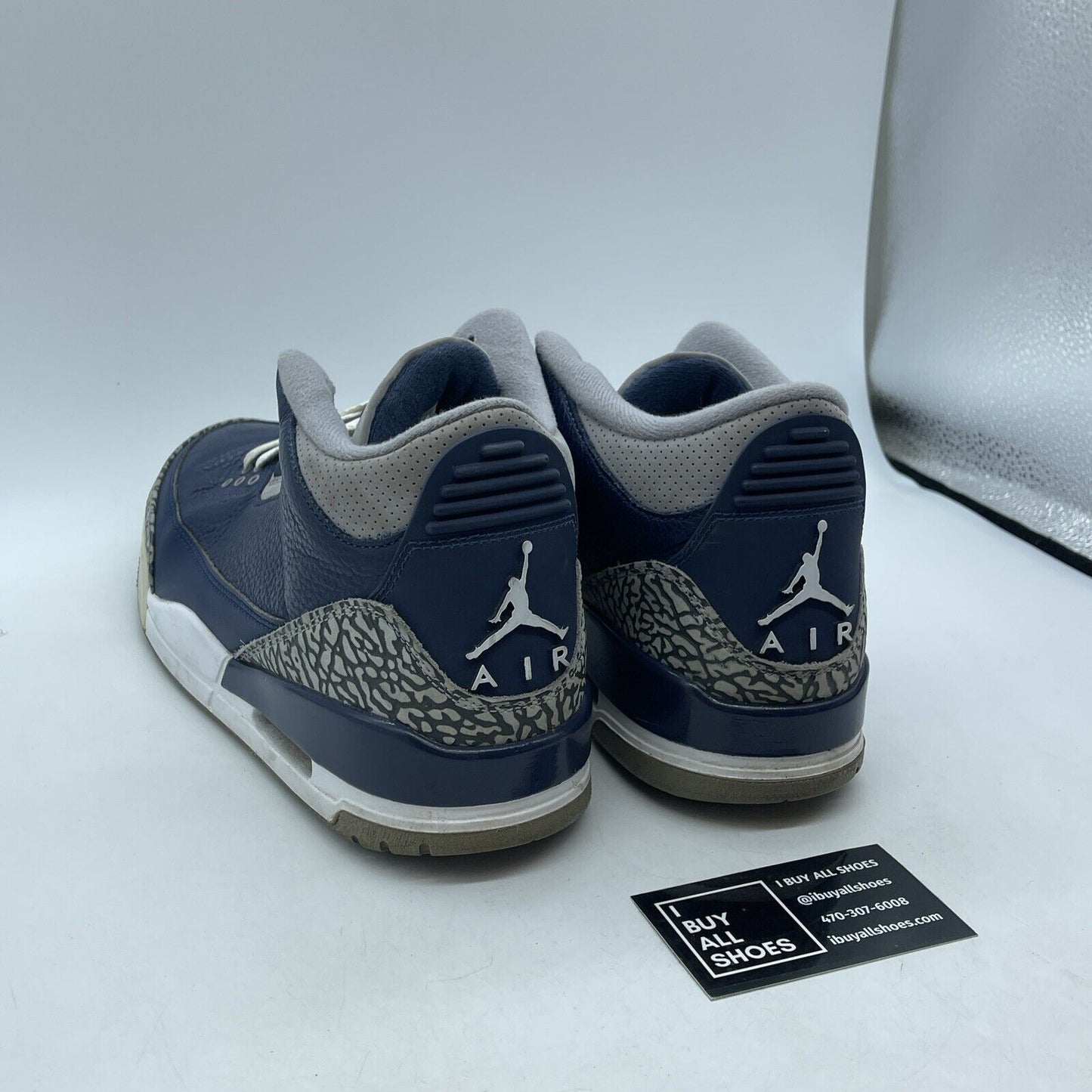 Size 11.5 - Jordan 3 Retro Blue White Grey Suede Leather (CT8532-401)