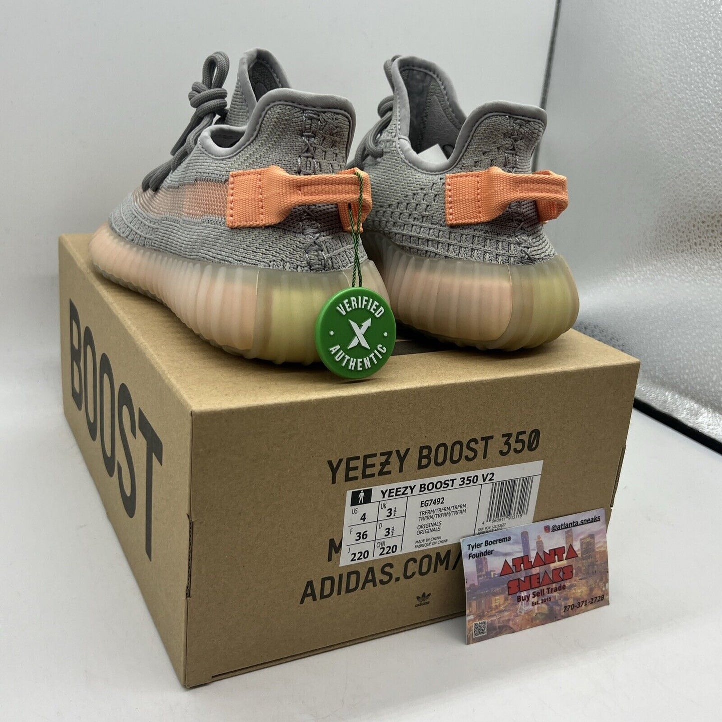 Size 4 - adidas Yeezy Boost 350 V2 True Form Brand New Og All