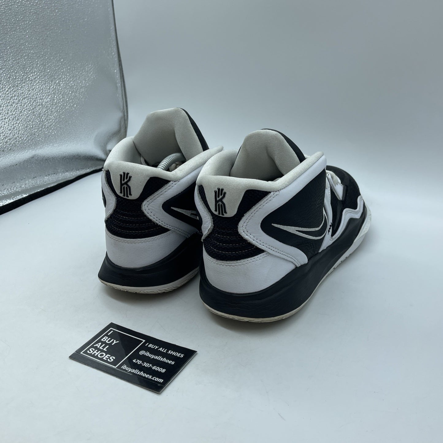 Size 11 - Nike Kyrie Infinity TB Black White Leather Suede (DO9616-002)