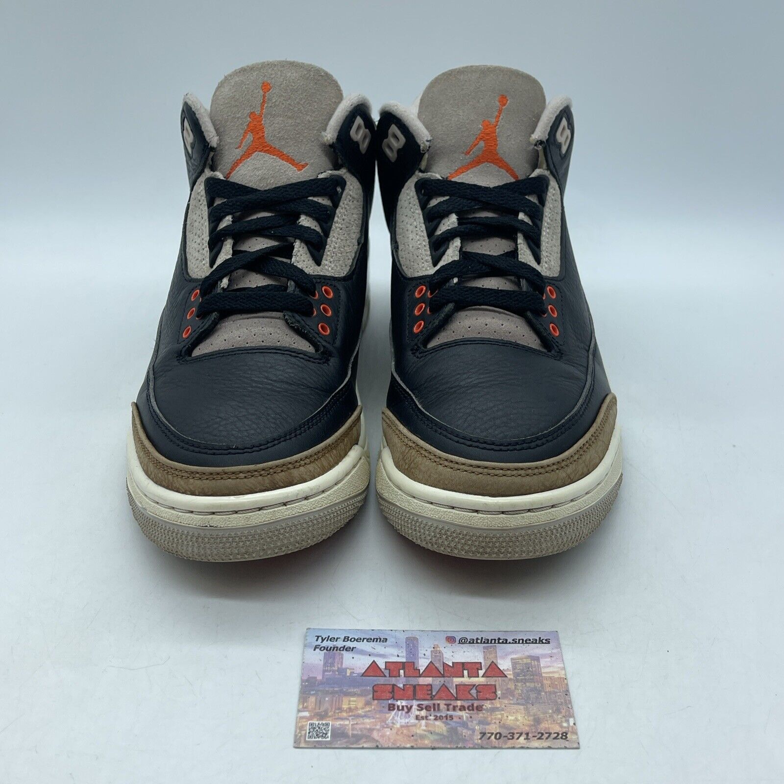 Size 7.5 - Jordan 3 Retro Mid Desert Elephant Black Leather Suede (CT8532-008)