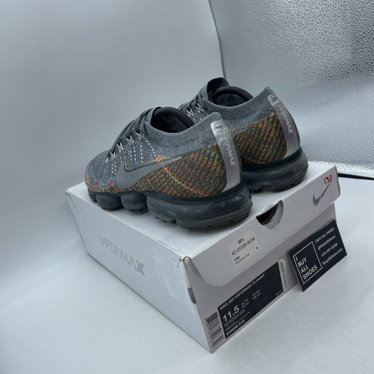 Size 11.5 - Nike Air VaporMax Grey Multi (849558-019)