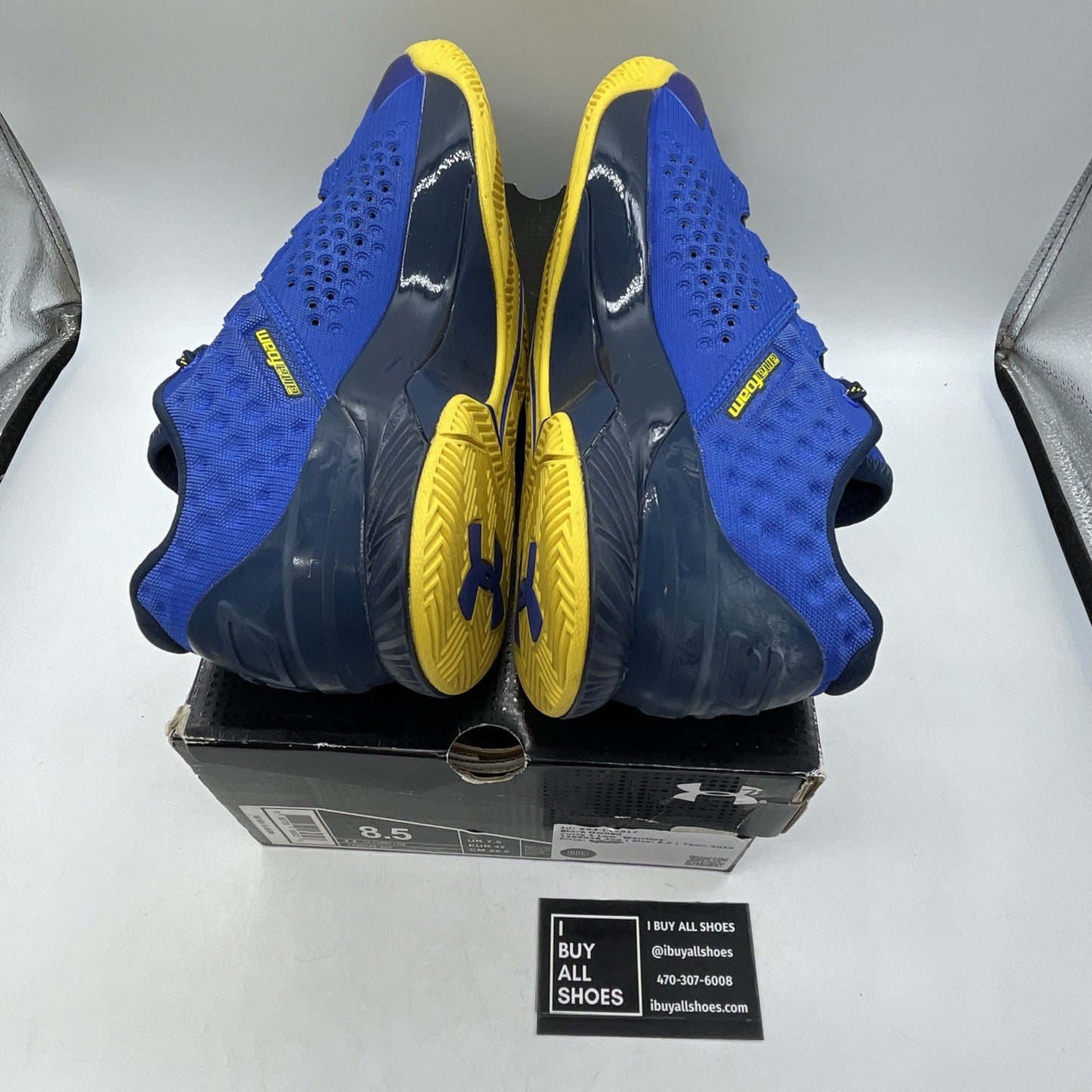 Size 8.5 - Under Armour Curry 1 Low Warriors (1269048-400)