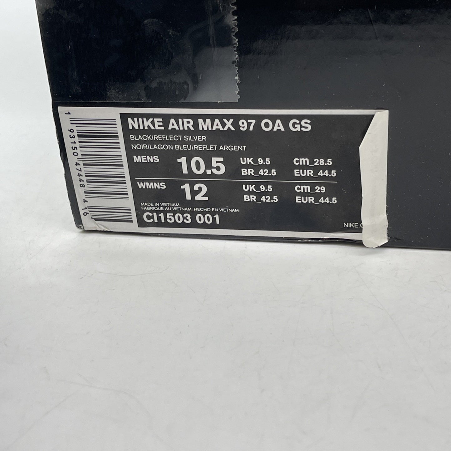 Size 10.5 - Nike Air Max 97 On Air: Neon Seoul  Black Blue Leather (CI1503-001)