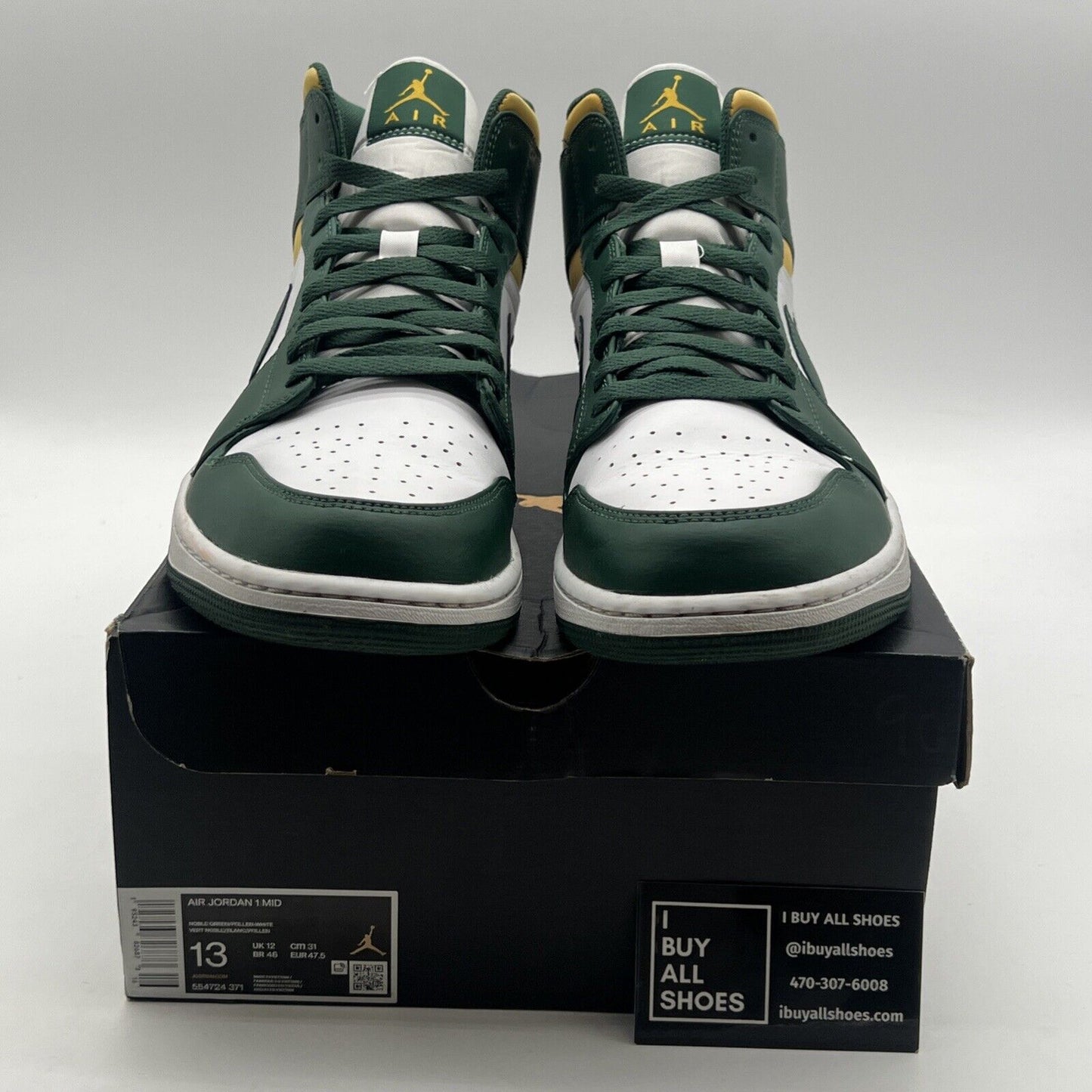 Size 13 - Air Jordan 1 Mid Sonics (554724-371)