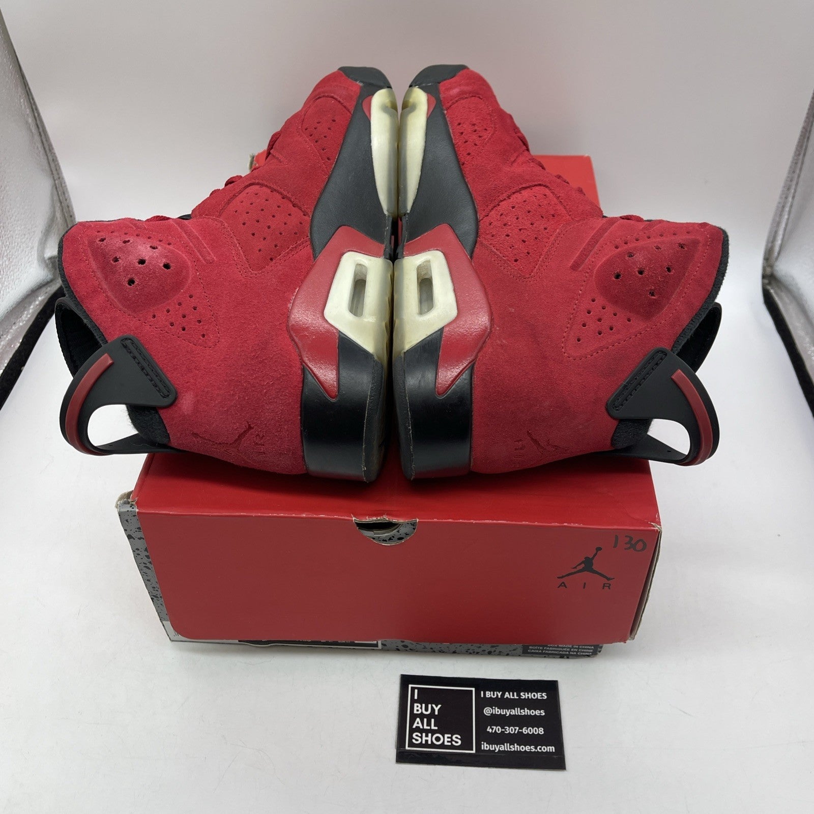 Size 10 - Air Jordan 6 Retro Toro Bravo Red Black Suede (CT8529-600)