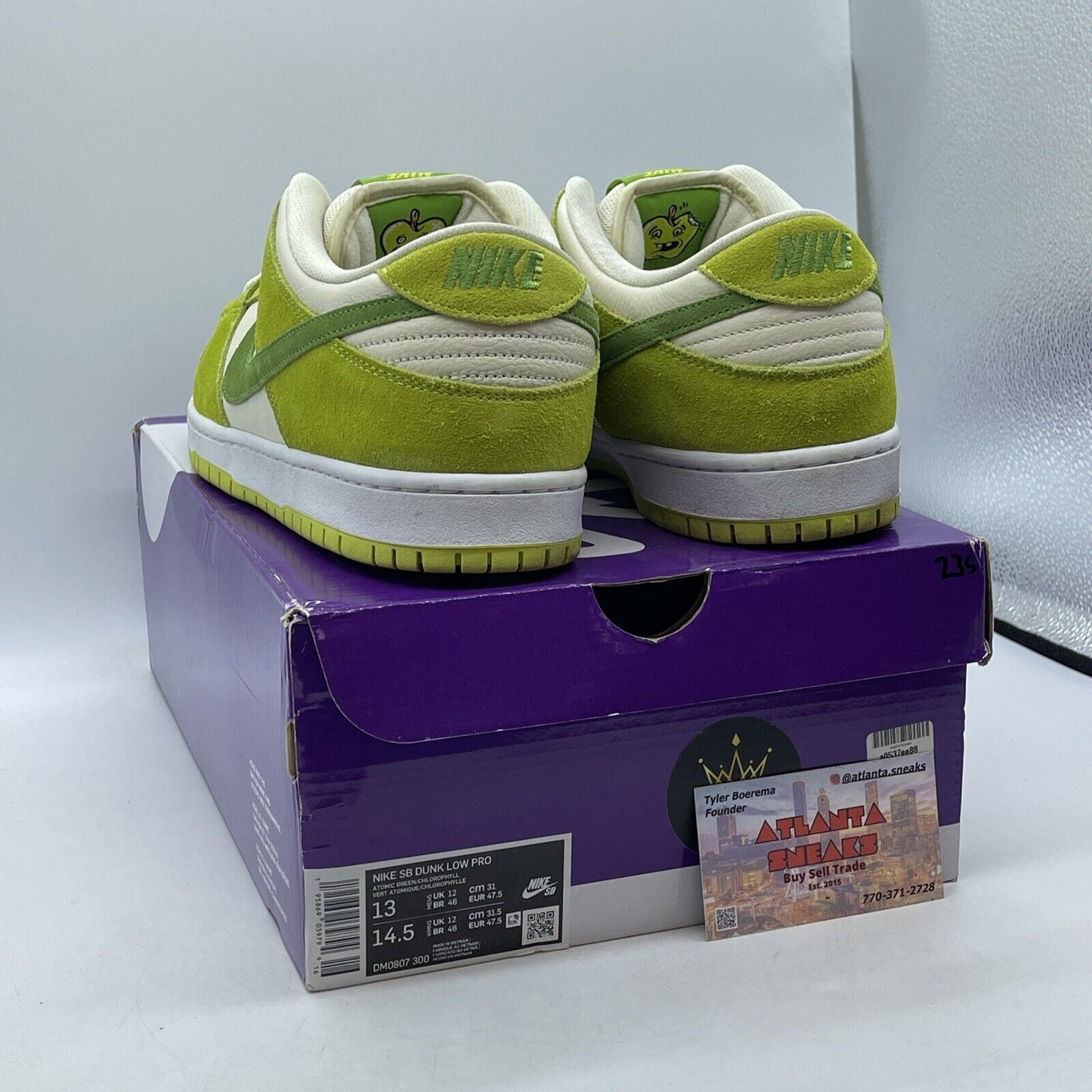 Size 13 - Nike Dunk Pro SB Low Fruity Pack - Green Apple