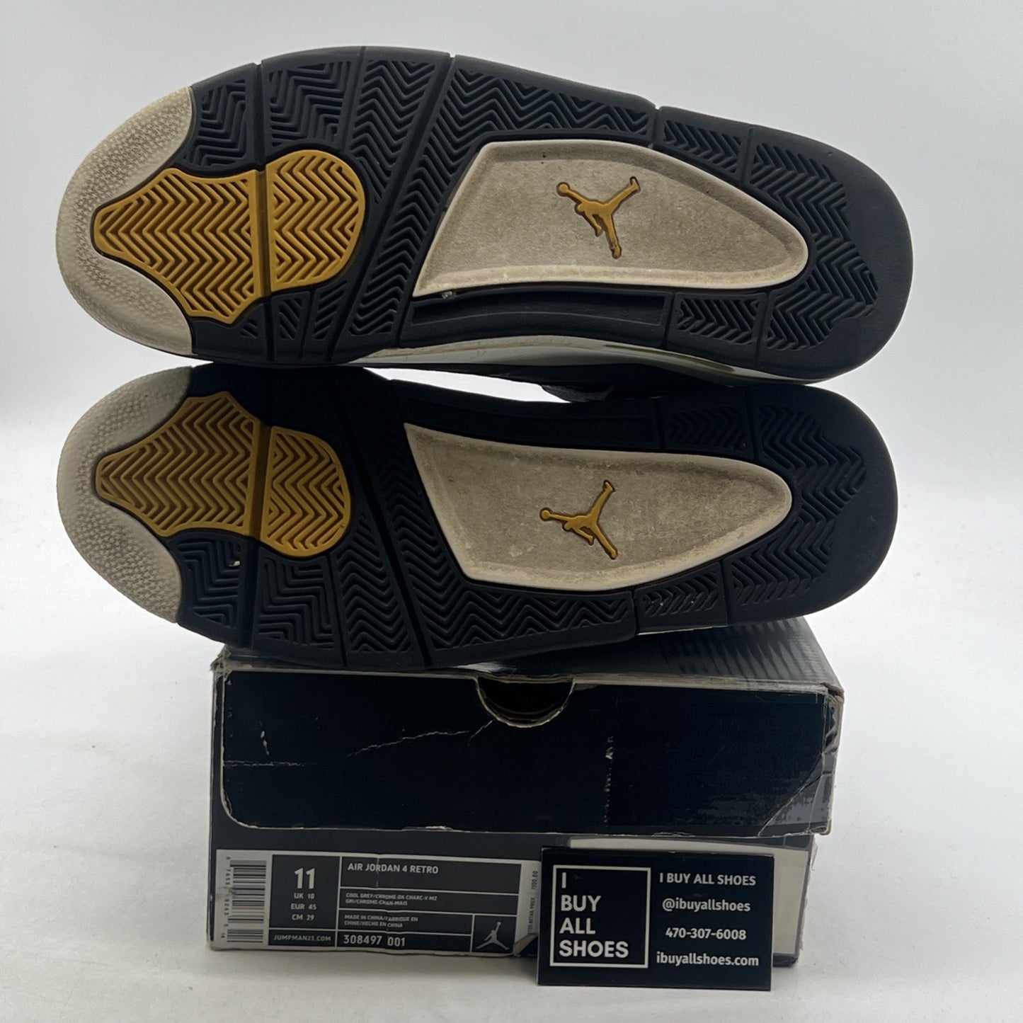 Size 11 - Air Jordan 4 Retro 2004 Cool Grey (308497-001)