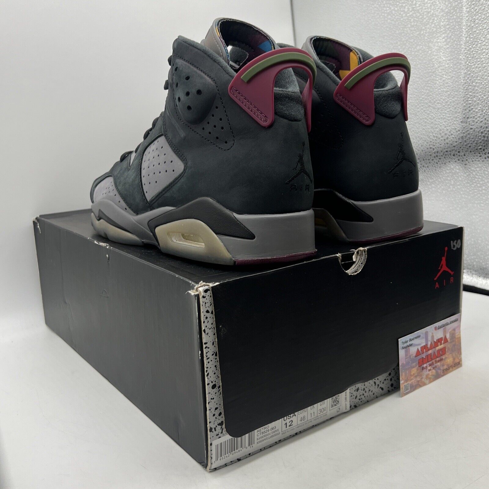 Size 12 - Jordan 6 Bordeaux Maroon Suede (CT8529-063)