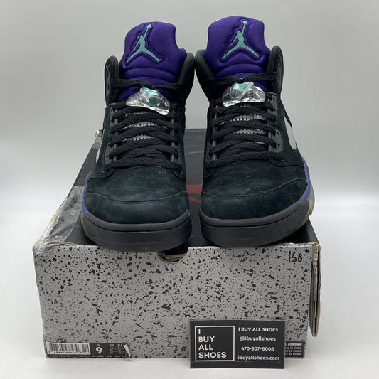 Size 9 - Air Jordan 5 Retro Black Grape Black Suede (136027-007