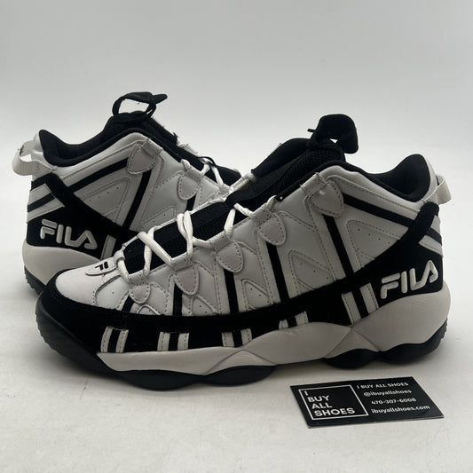 Size 11.5 - FILA SPAGHETTI WHITE BLACK BROOKLYN NETS (1VB90032-110)