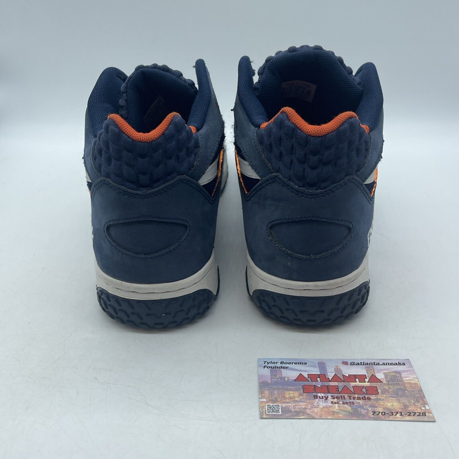 Size 11 - Reebok Scrimmage Mid Blue White Orange (V53286)