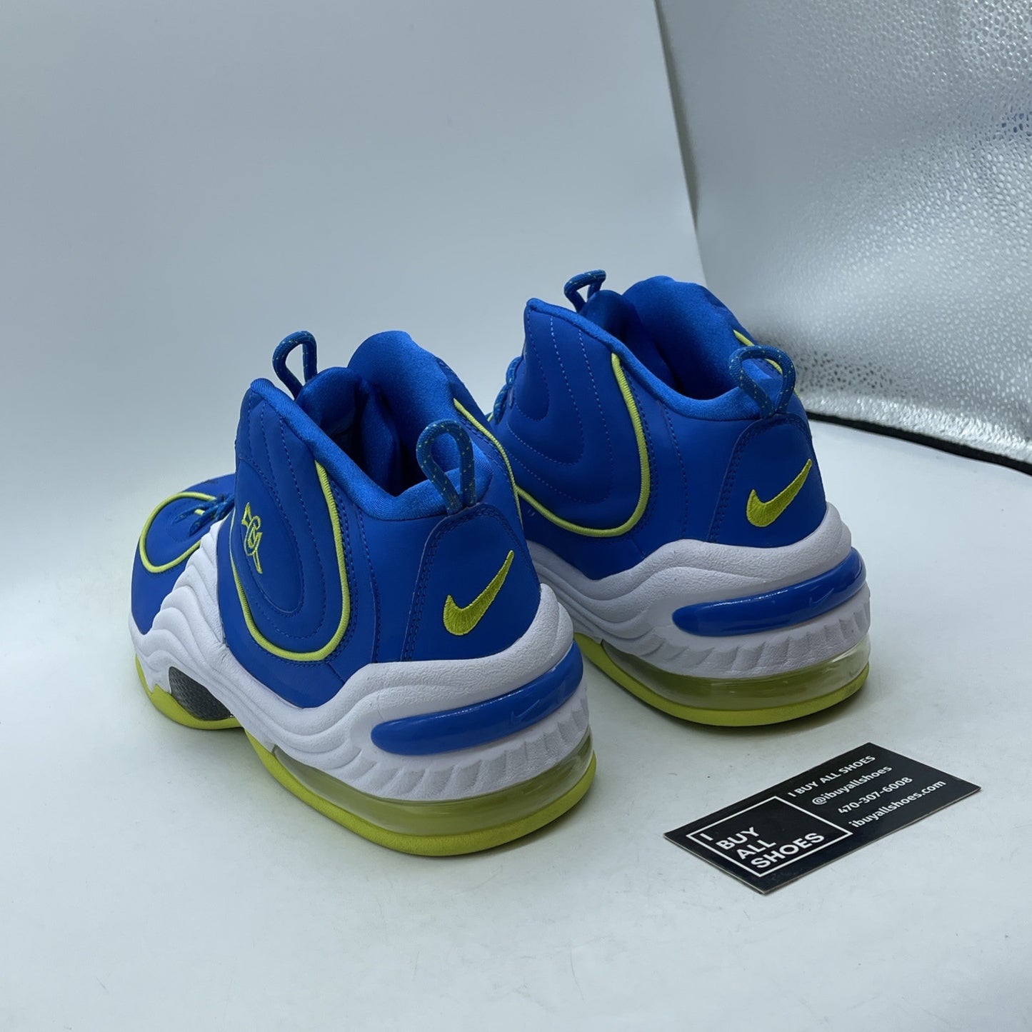 Size 13 - Nike Air Penny 2 Le Sprite Blue Green Suede (535600-431)