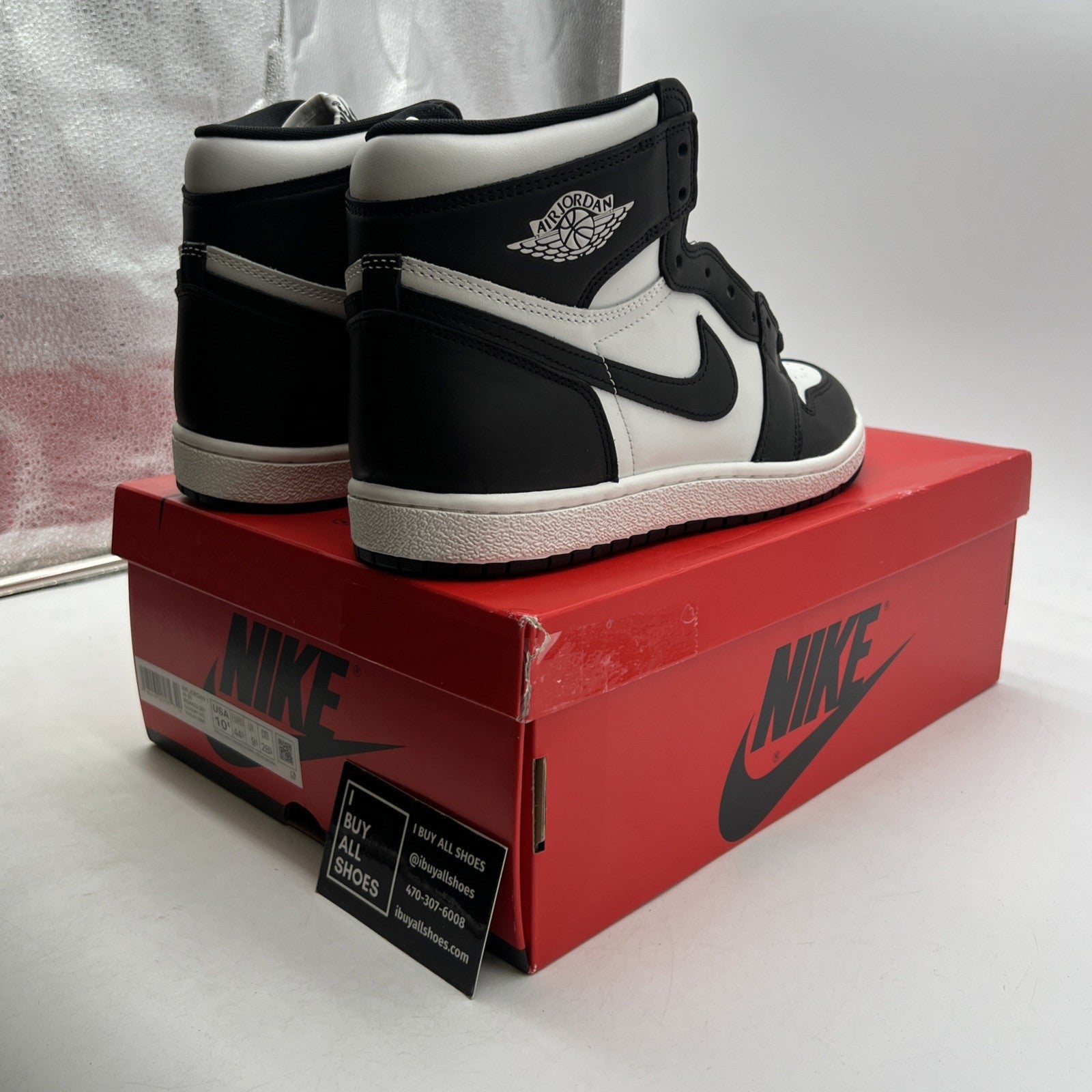 Size 10.5 - Air Jordan 1 Retro '85 OG High Black White (BQ4422-001)