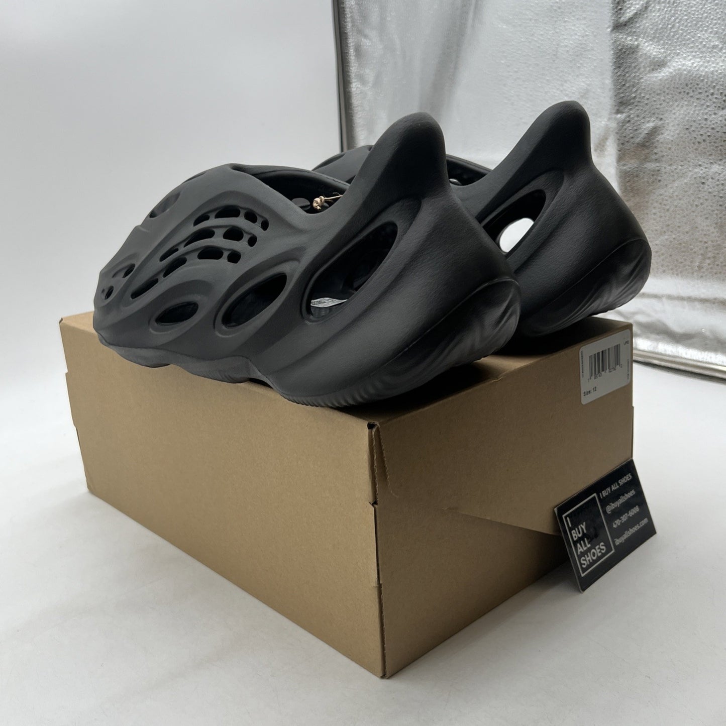 Size 12 - Adidas Yeezy Foam Runner - Onyx (HP8739)