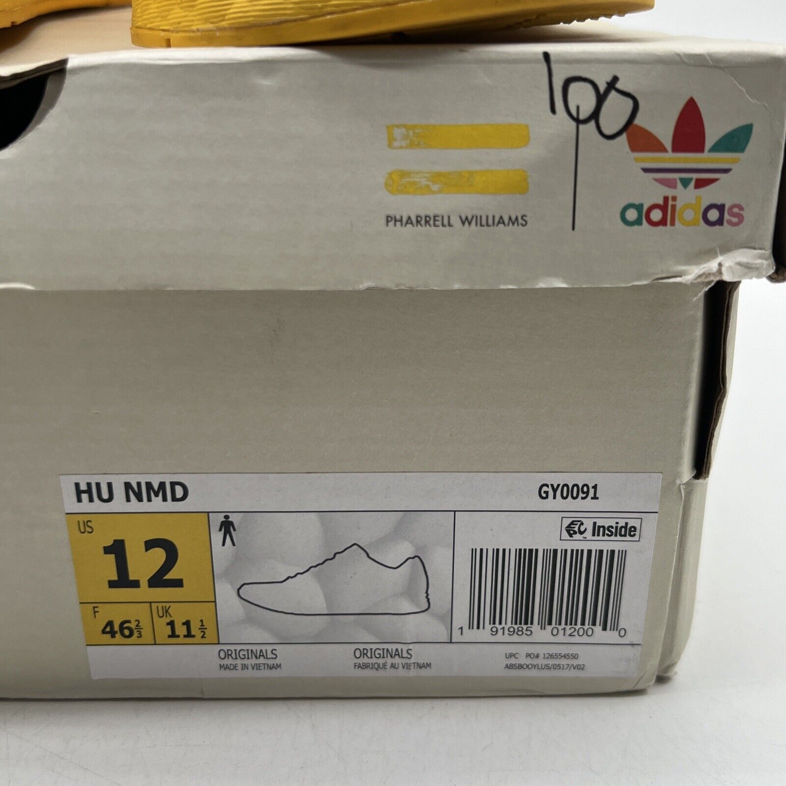 Size 12 - adidas Pharrell x NMD Human Race Yellow Black (GY0091)