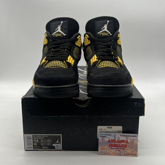Size 11.5 - Air Jordan 4 Retro Mid Thunder (DH6927-017)