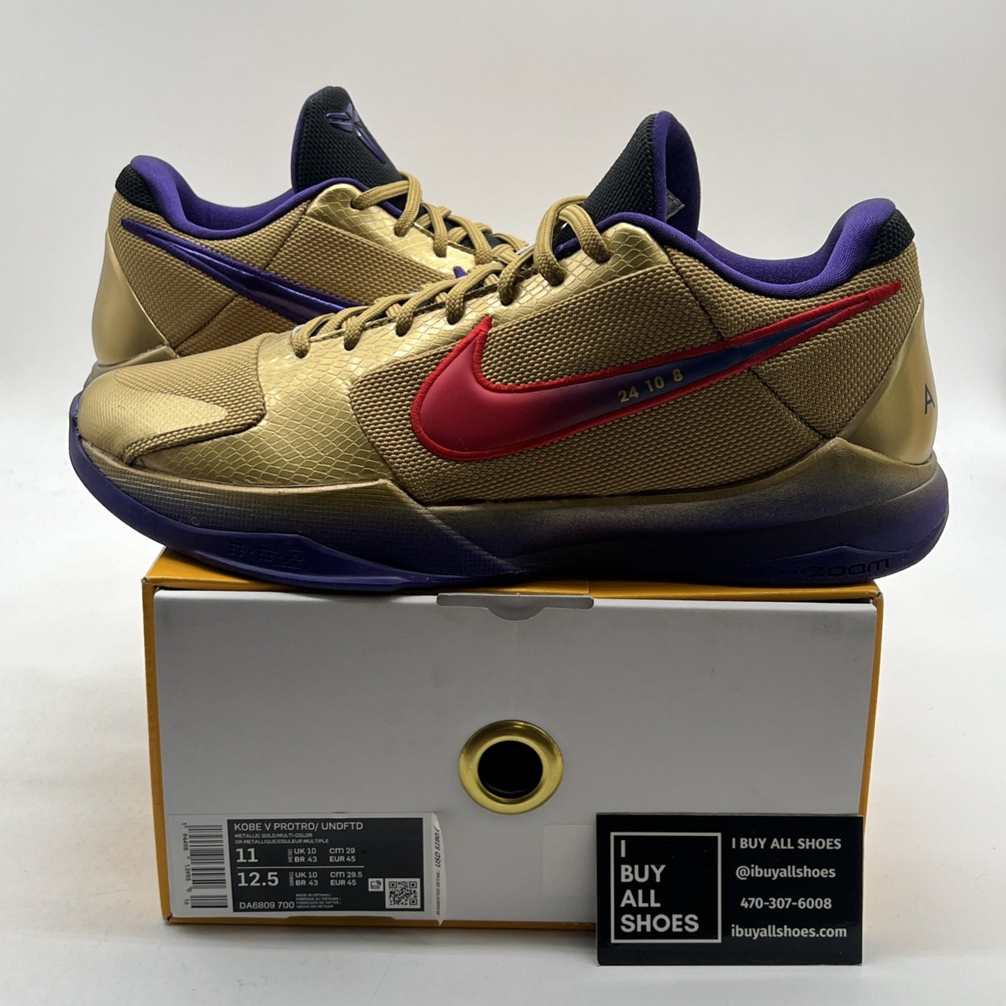 Size 11 - Nike Zoom Kobe 5 Protro x Undefeated Hall Of Fame (DA6809-700)
