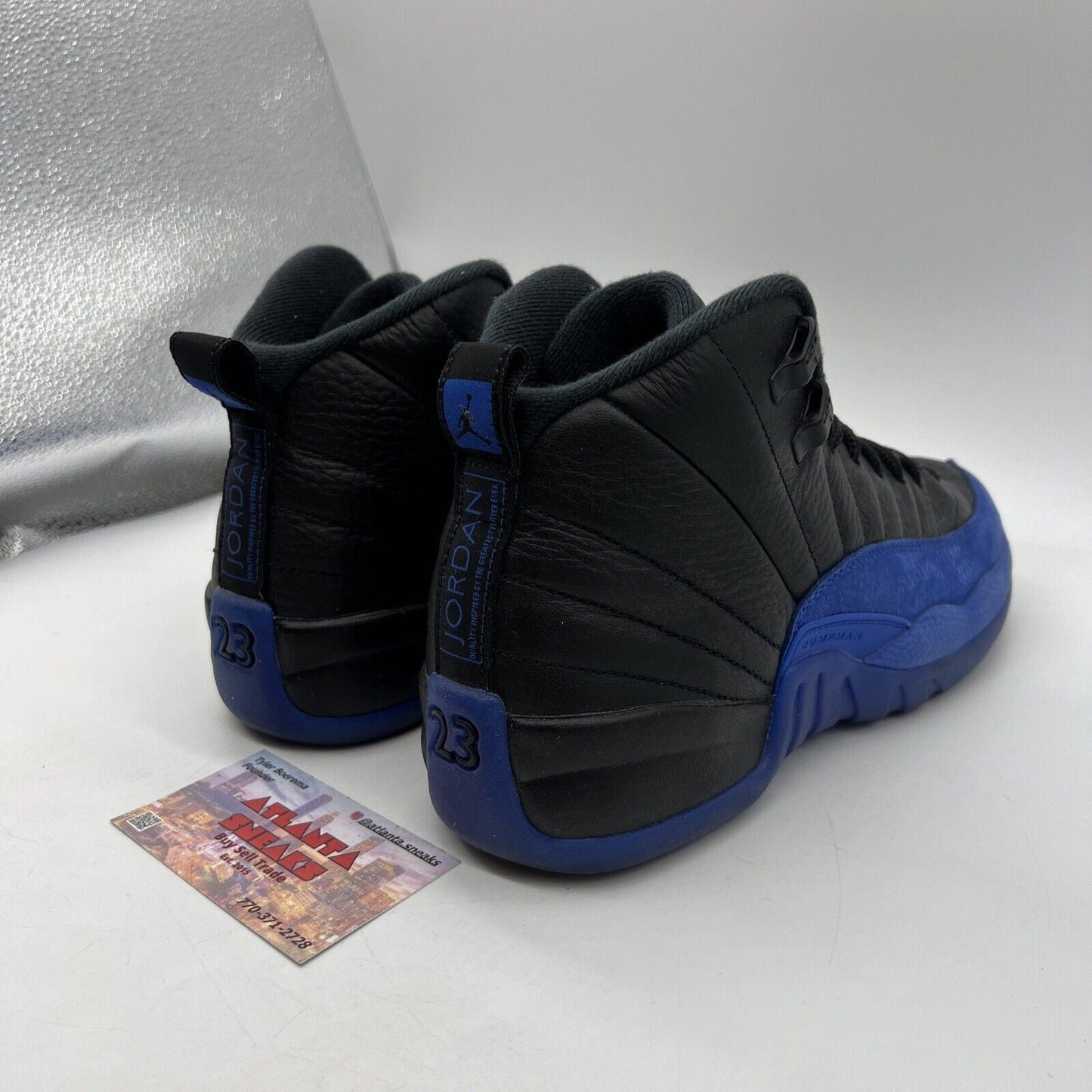 Size 6.5 - Air Jordan 12 Retro Game Royal Black Blue Leather (153265-014)