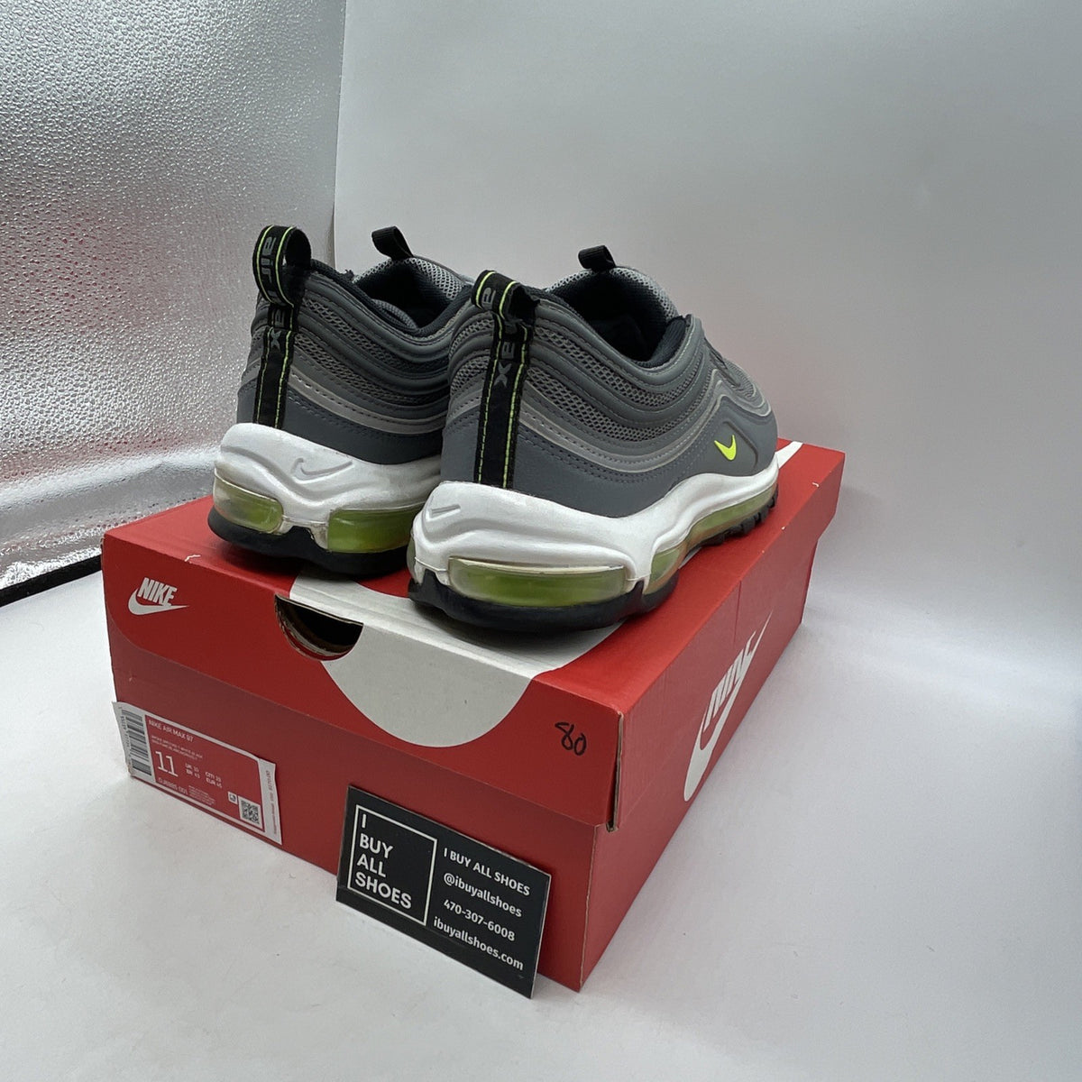 Size 11 - Nike Air Max 97 Smoke Grey Volt (DJ6885-001)