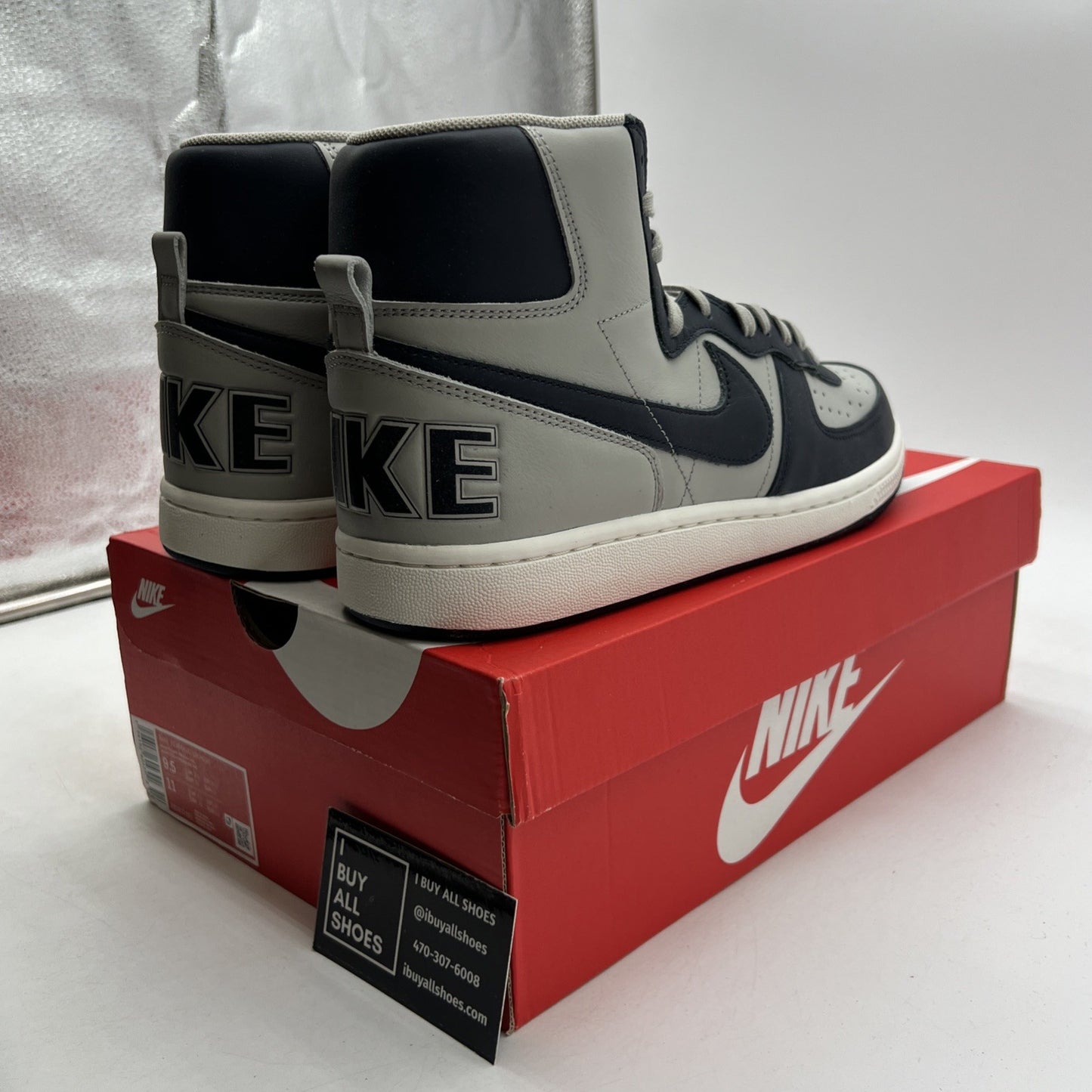 Size 9.5 - Nike Terminator High Georgetown (FB1832-001)
