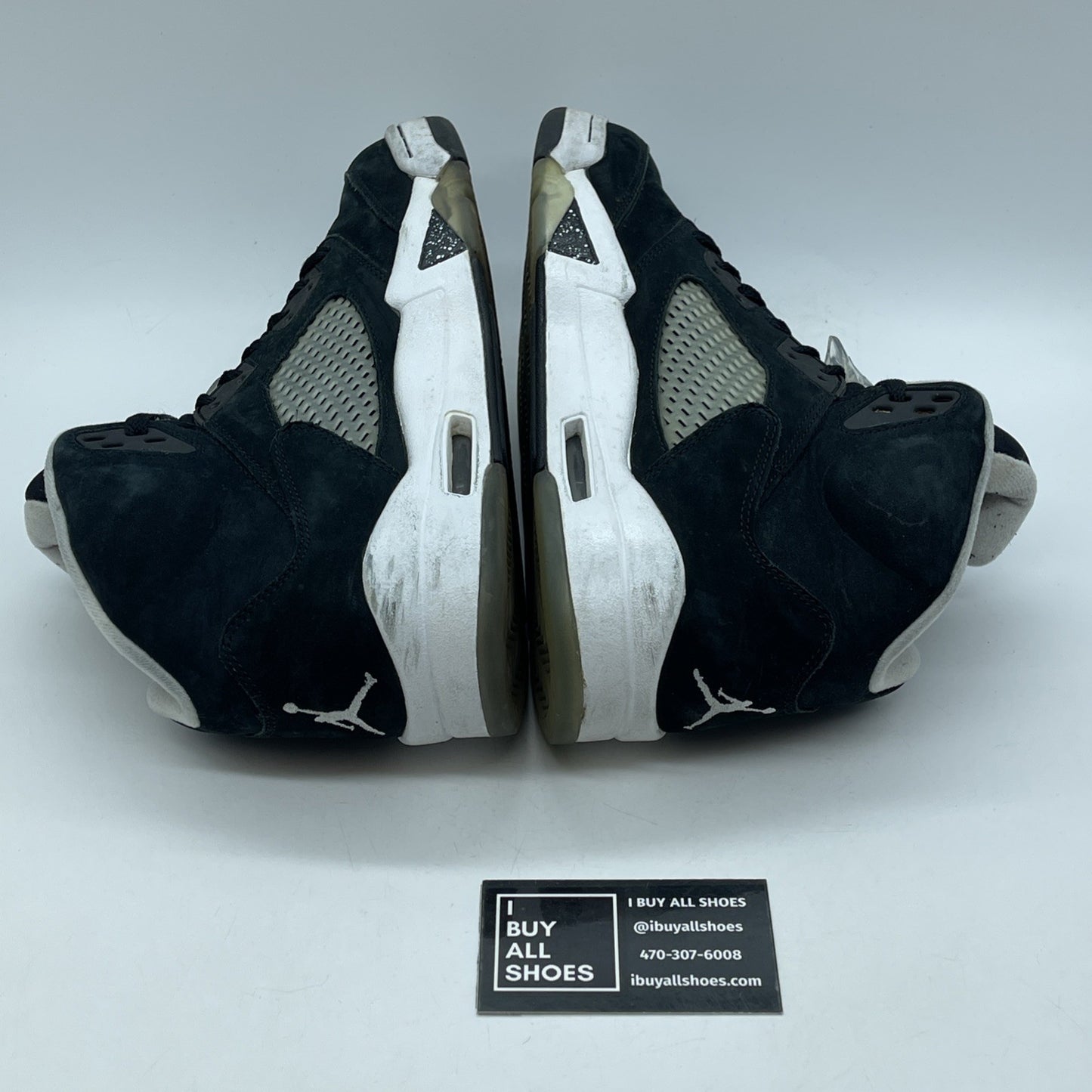 Size 9 - Air Jordan 5 Retro 2013 Oreo Black White Suede (136027-035)