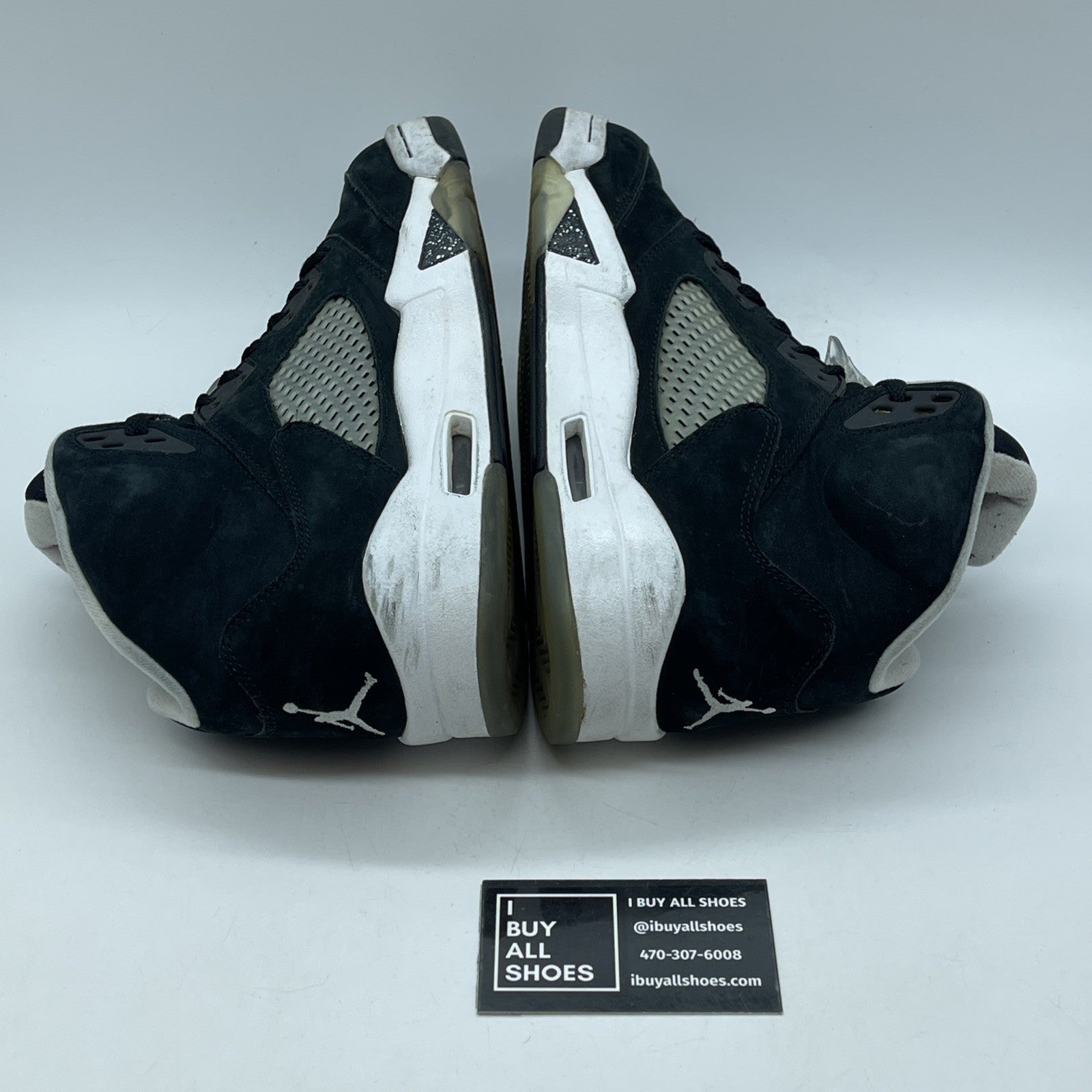 Size 9 - Air Jordan 5 Retro 2013 Oreo Black White Suede (136027-035)