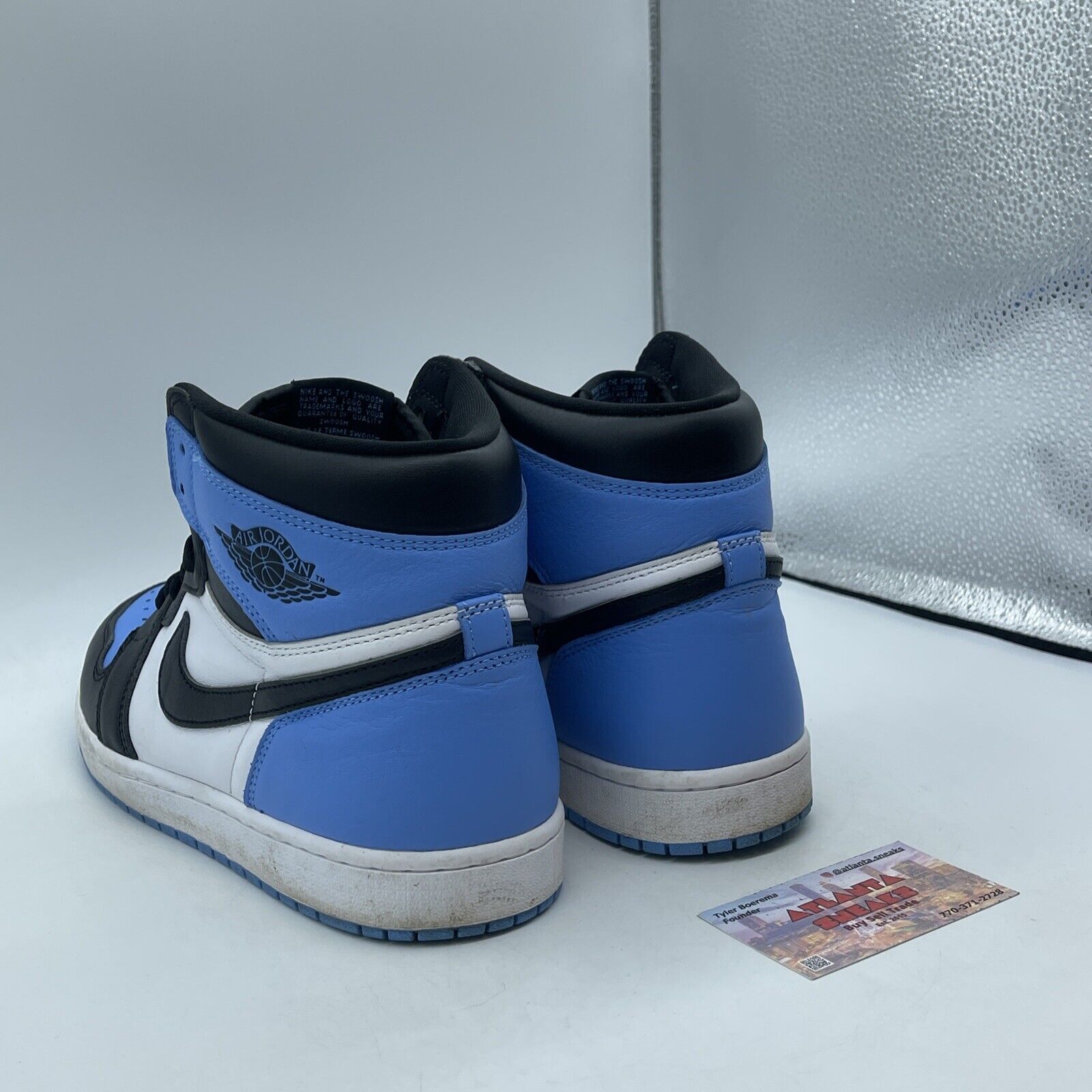 Size 11 - Jordan 1 Retro OG High UNC Toe Black White Leather (DZ5485-400)