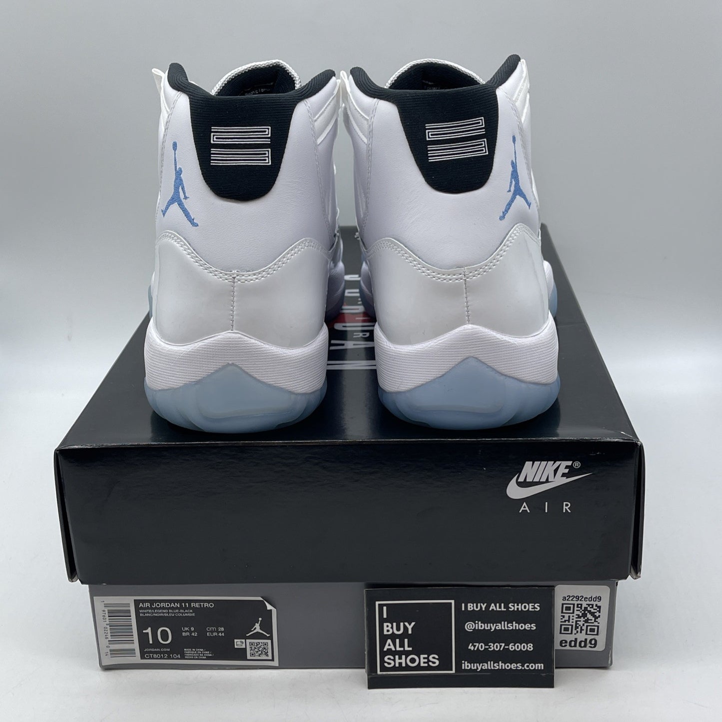 Size 10 - Air Jordan 11 Retro High Legend Blue White Leather (CT8012-104(