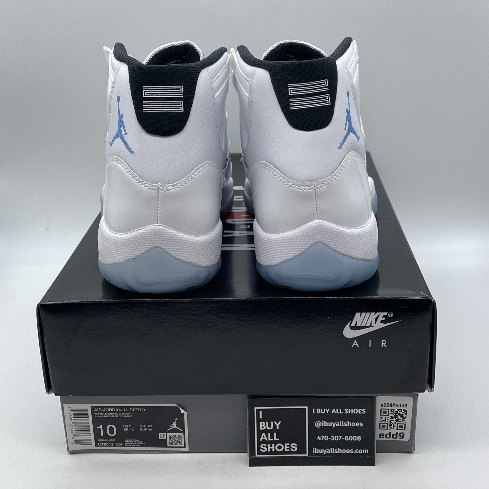 Size 10 - Air Jordan 11 Retro High Legend Blue White Leather (CT8012-104(