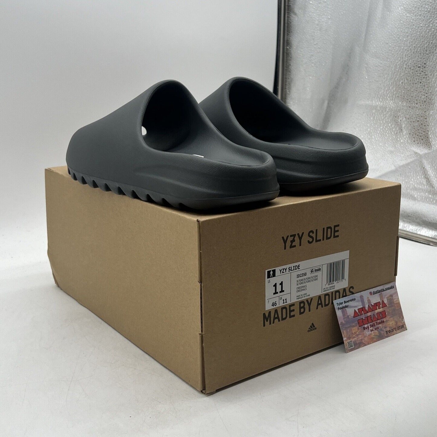 Size 11 - Adidas YZY SLIDE Slate Grey Men’s (ID2350)