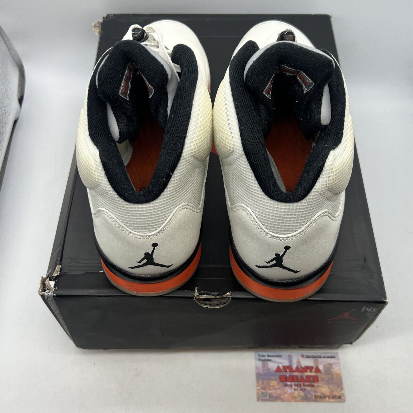 Size 13 - Jordan 5 Shattered Backboard White Orange Black (DC1060-100)