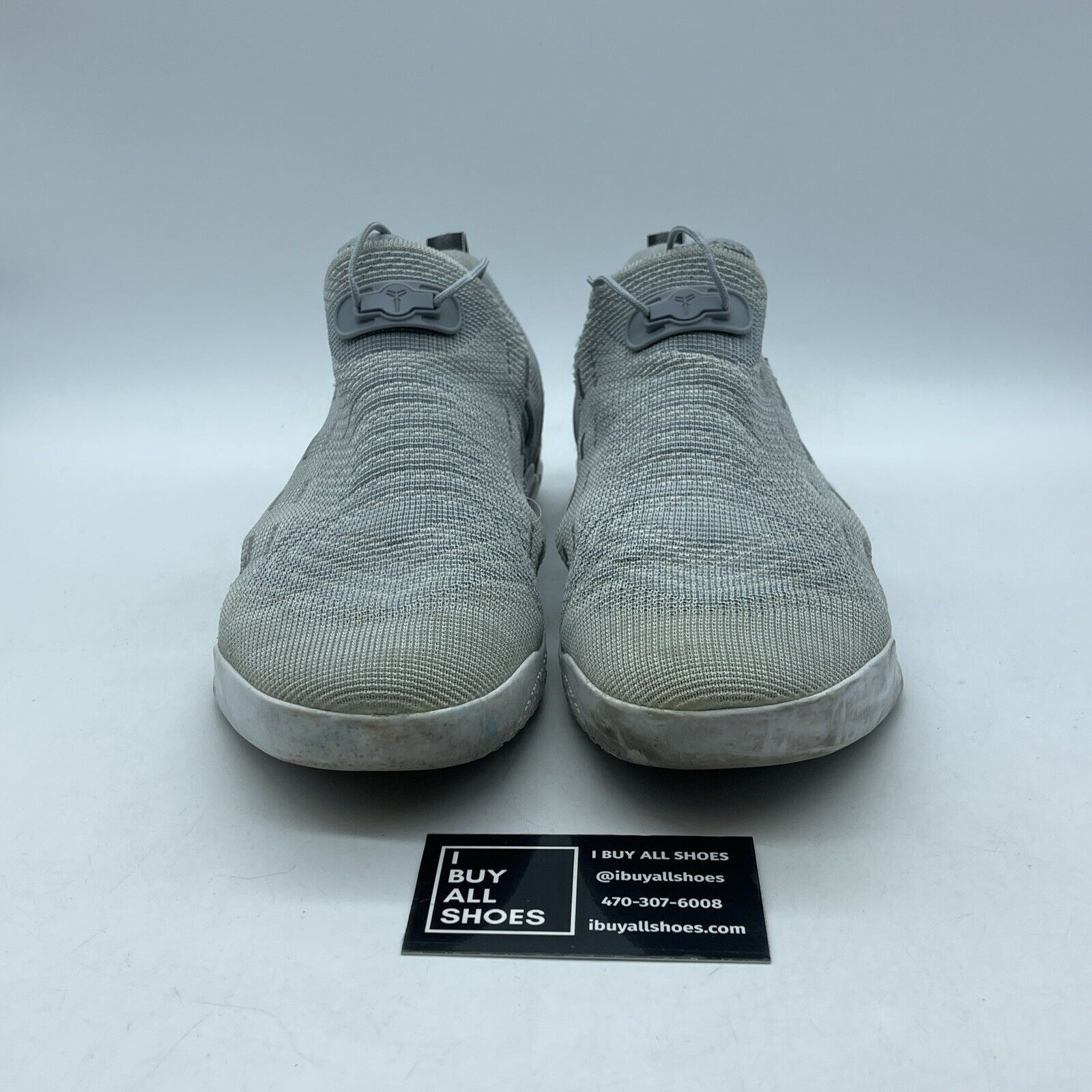 Size 8 - Nike Kobe A.D. NXT Wolf Grey Black Red White Suede (882049-002)