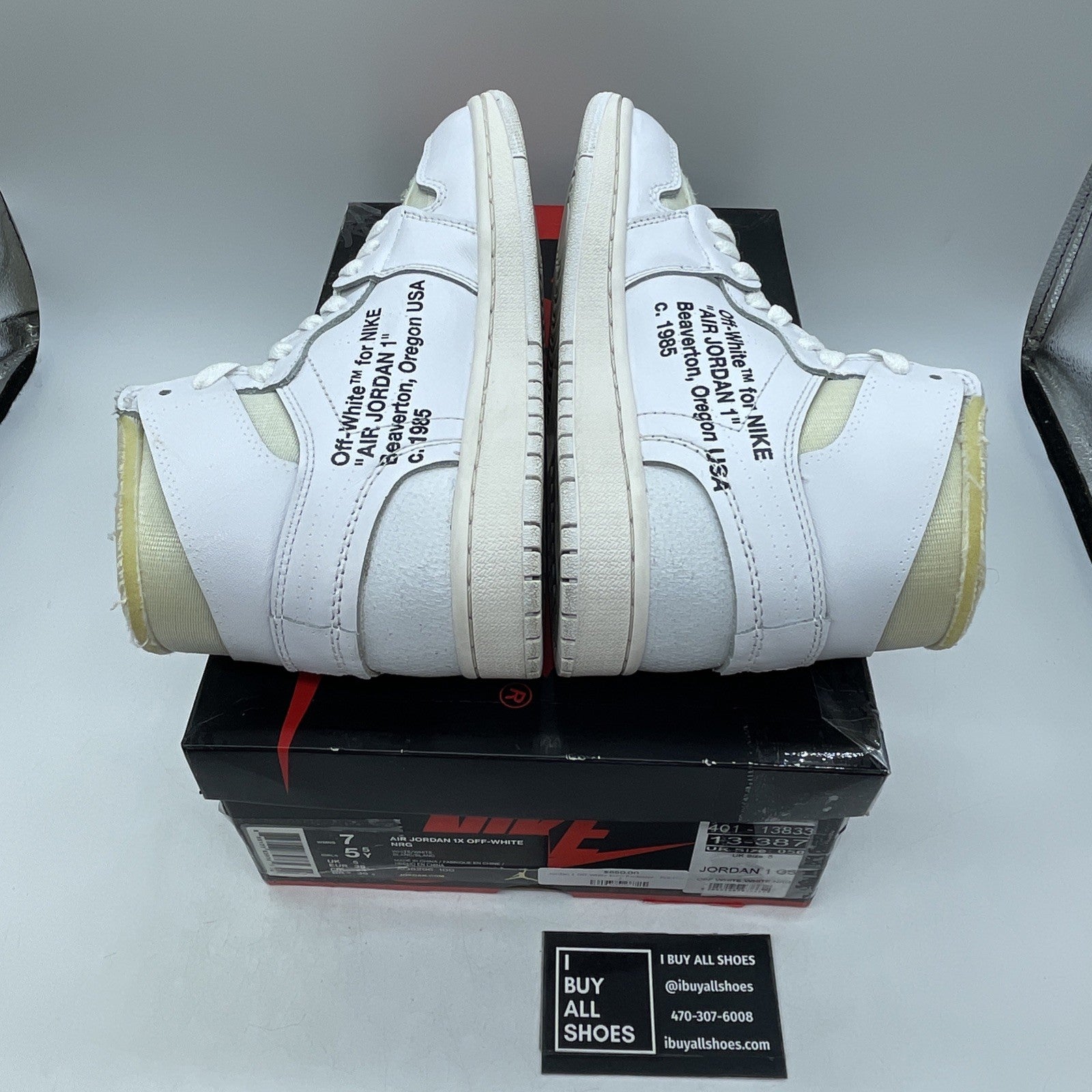 Size 7W - Air Jordan 1 x Off White NRG (AQ8296-100)