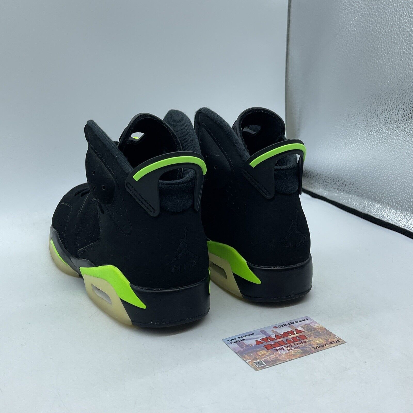 Size 11 - Jordan 6 Retro Electric Green 2021 Black Suede (CT8529-003)