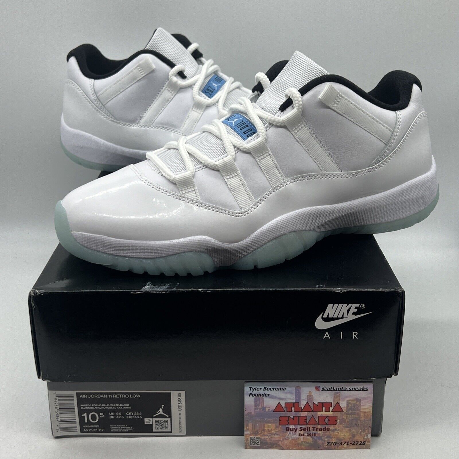 Size 10.5 - Jordan 11 Retro Low Legend Blue Brand New Og All