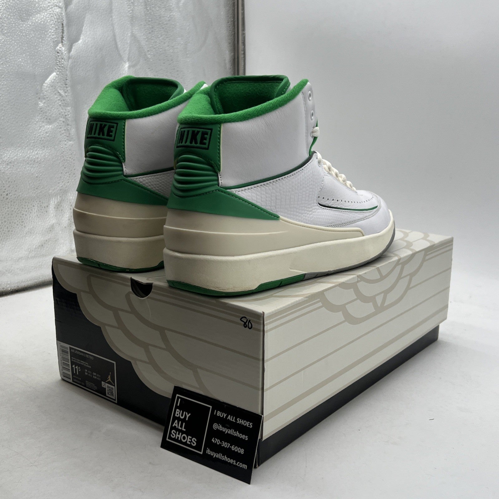 Size 11.5 - Air Jordan 2 Retro Lucky Green (DR8884-103)