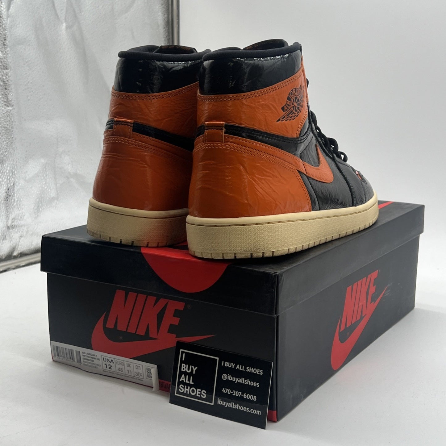 Size 12 - Air Jordan 1 Retro OG High Shattered Backboard 3.0 (555088-028)
