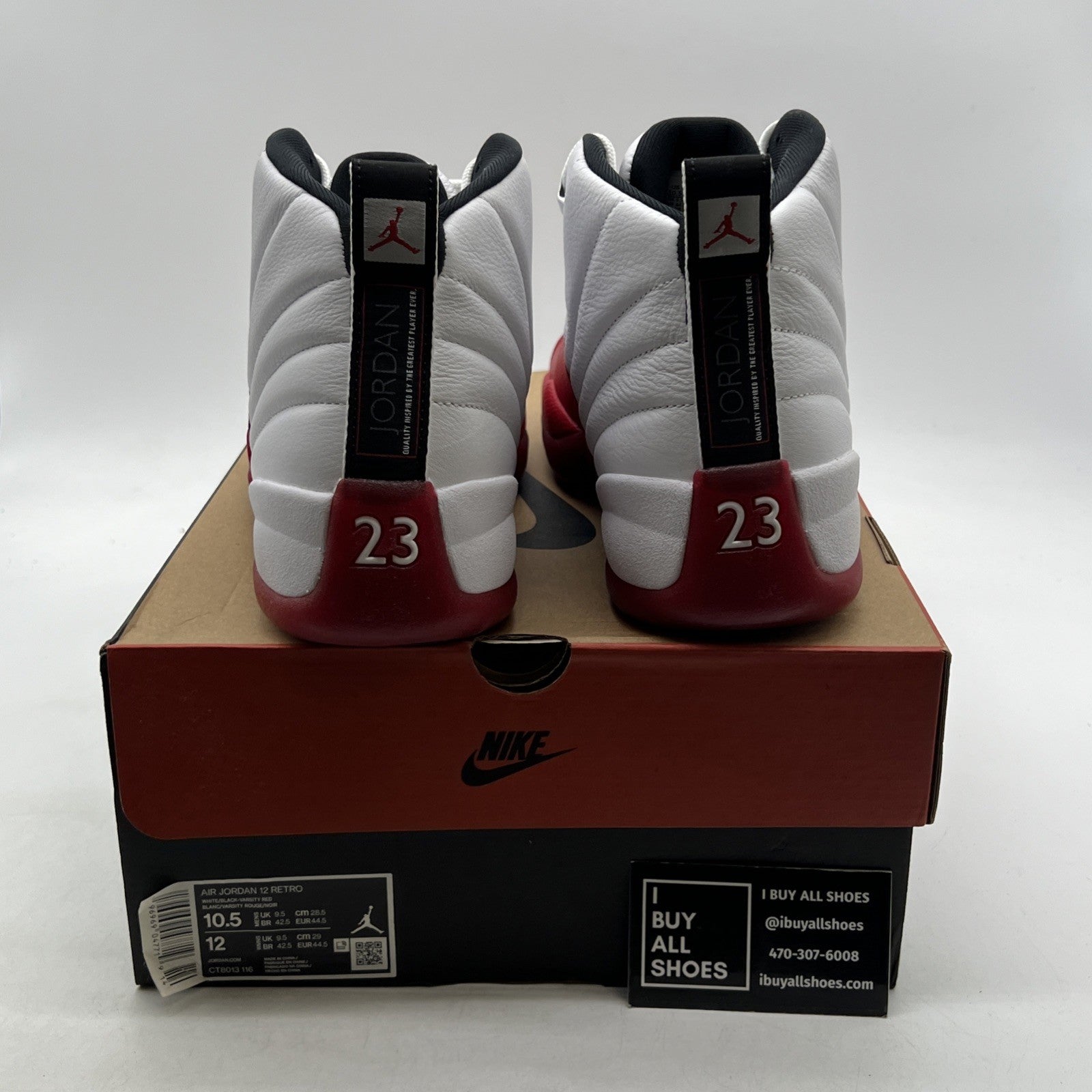 Size 10.5 - Air Jordan 12 Retro 2023 Mid Cherry (CT8013-116)