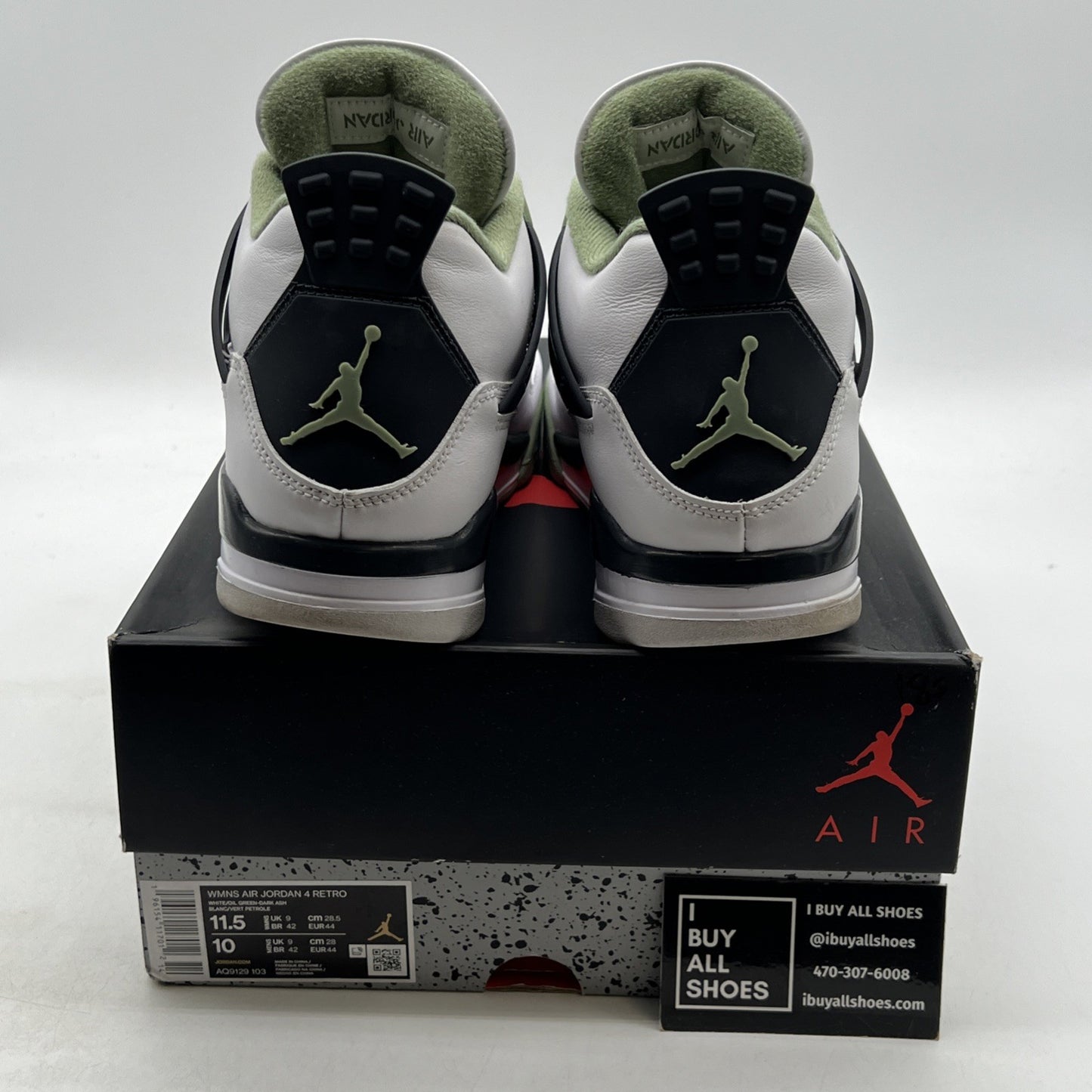 Size 11.5 - Air Jordan 4 Retro Mid Seafoam W (AQ9129-103)