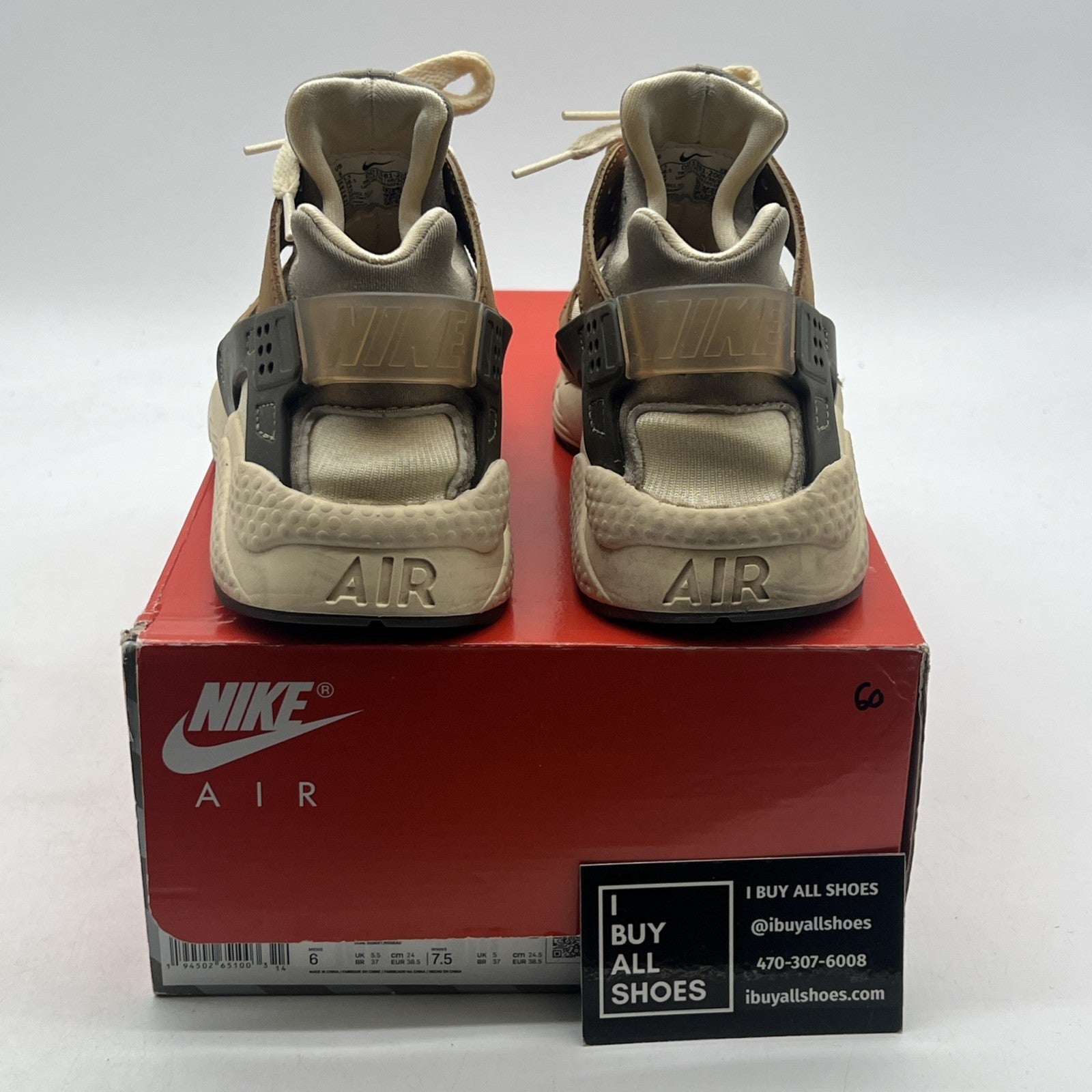 Size 6 - Nike Stussy x Air Huarache LE 2021 Desert Oak (DD1381-200)