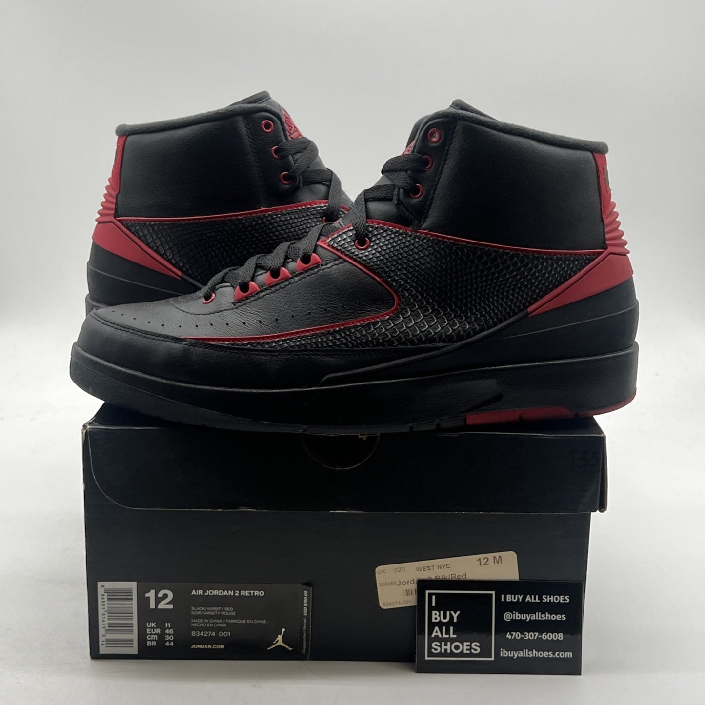 Size 12 - Air Jordan 2 Retro Alternate 87 (834274-001)